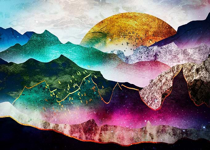 Golden Mountain Sunset