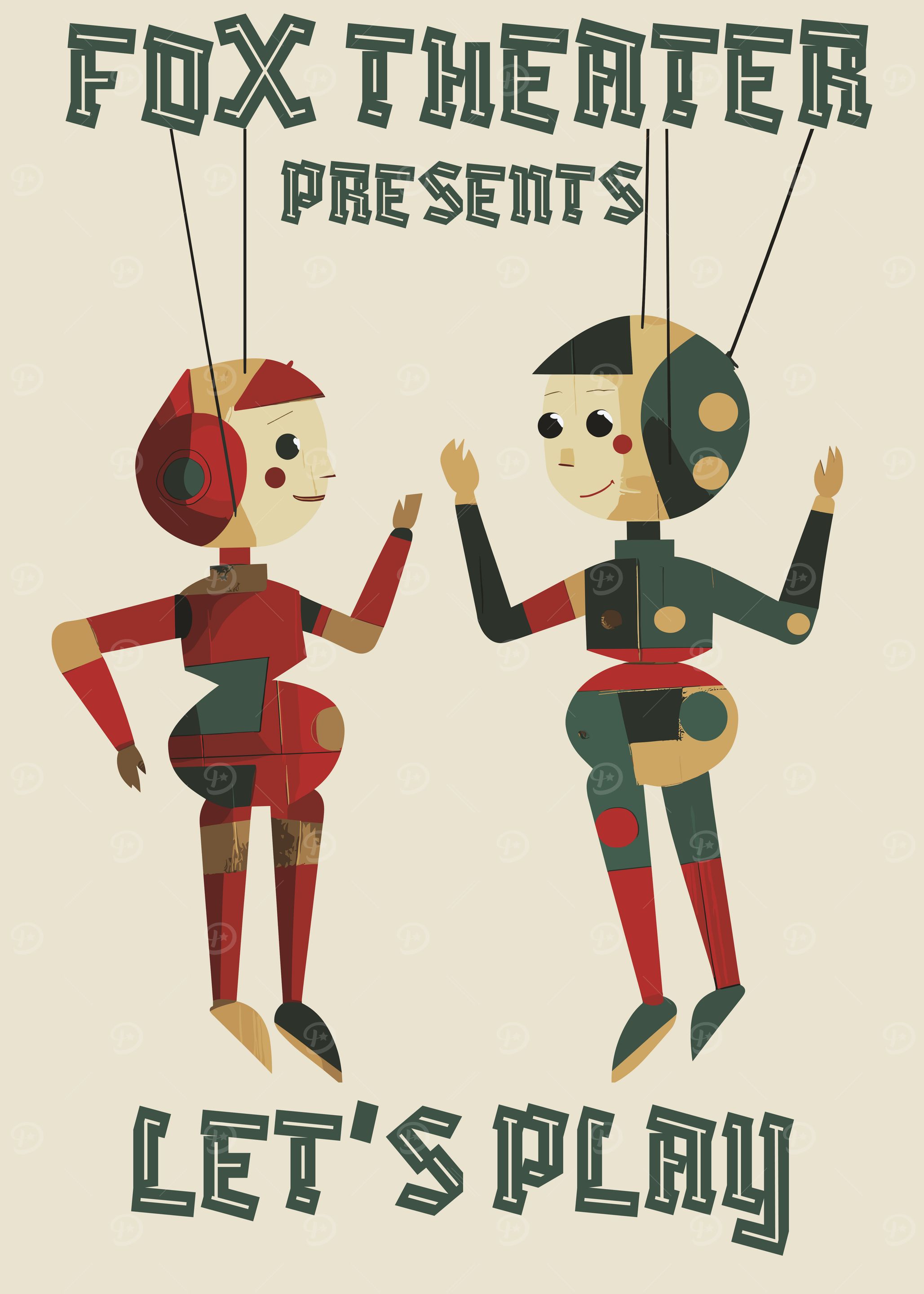 Fox Theater Puppet Show Poster