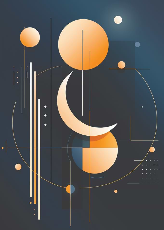 Moon and Circles