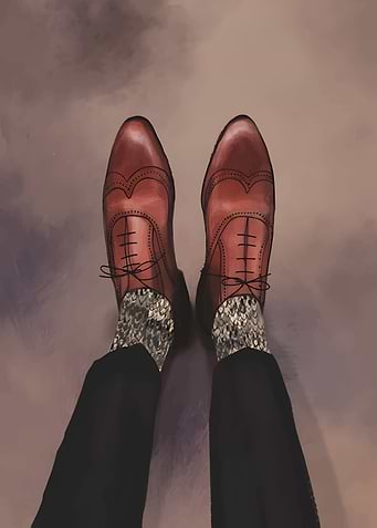 Brown Leather Oxfords