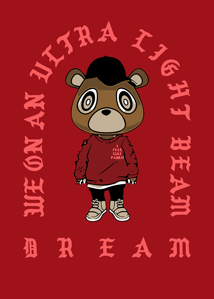 Kanye West Bear Illustration