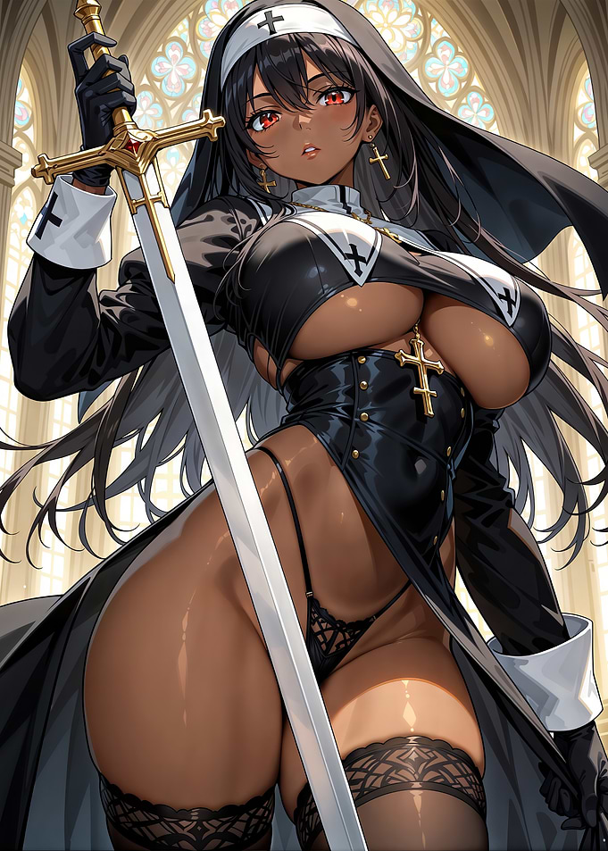 Hot Nun with a Sword