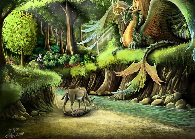 Forest Dragon Fantasy