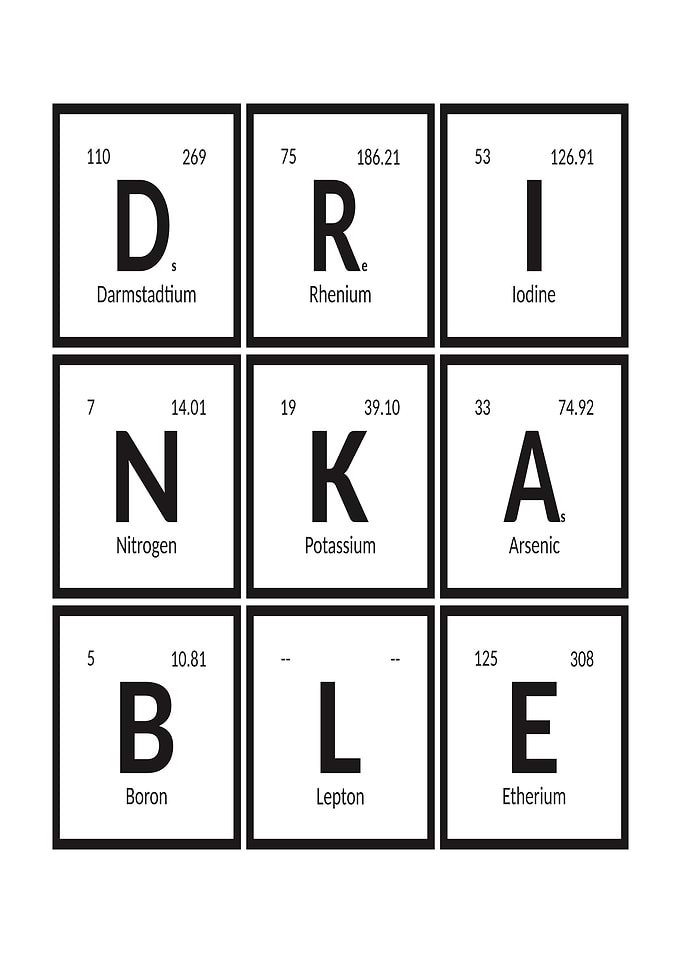 Periodic Table Drinkable