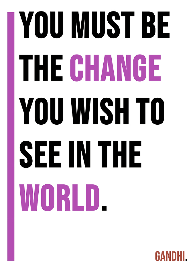 Gandhi Quote Poster