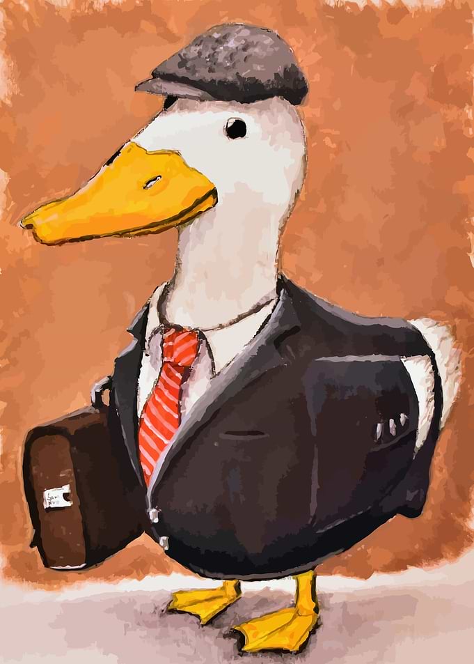 Duck in Suit