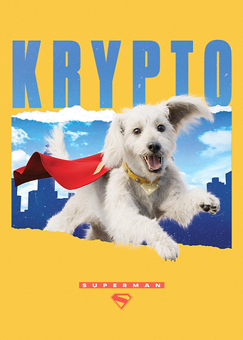 Krypto Metropolis Skyline Superman 2025 Movie Poster