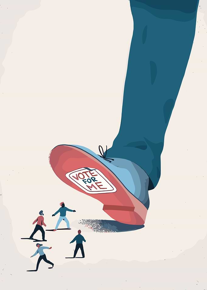 Giant Foot Crushing People