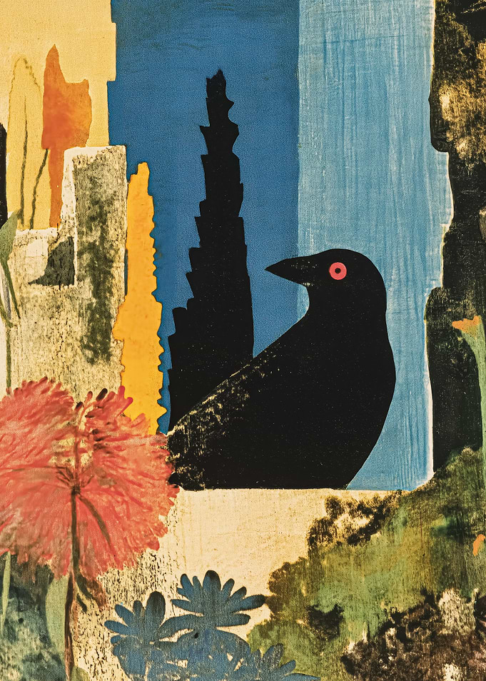 Crow Abstract Collage