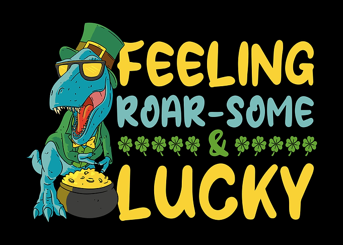 Funny Leprechaun T-Rex