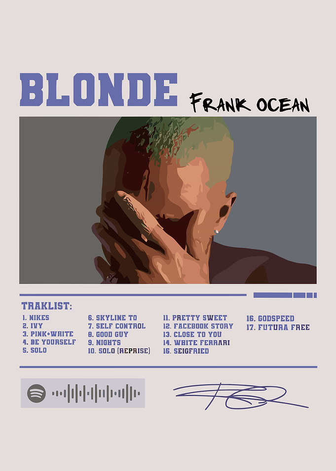 Frank Ocean Blonde Album Cover