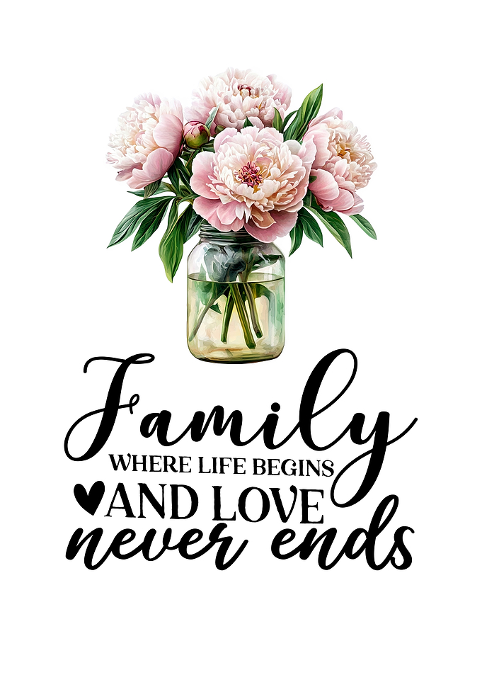 Family live love never ends