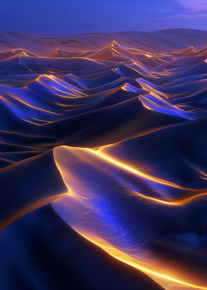 Golden Desert Dunes