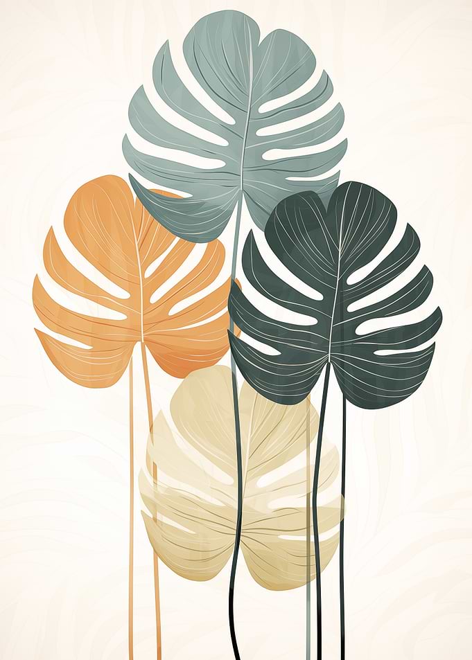 Tropical Leaf Art Print