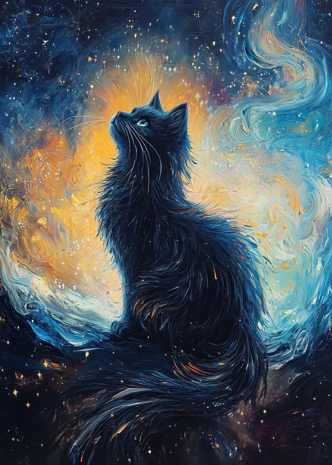 Black Cat in Space