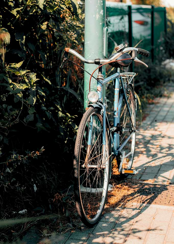 Vintage Bicycle Parked