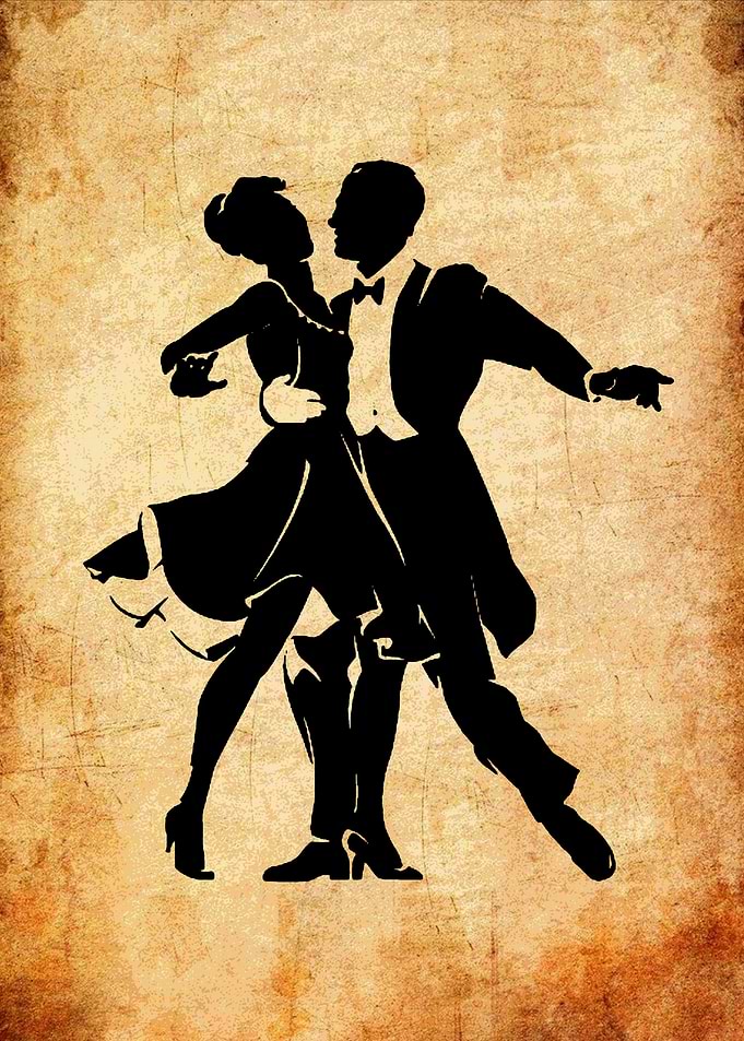 Silhouette Dance Couple