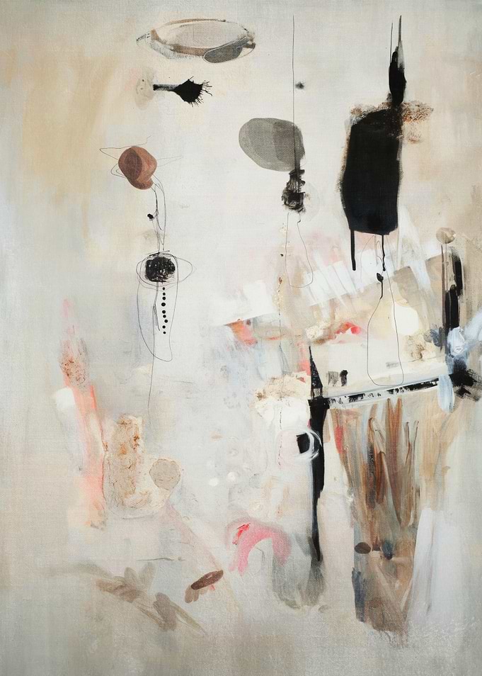Abstract Art with Black and Brown