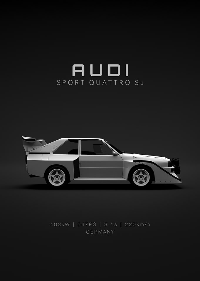 White Audi Sport Quattro S1 - Specs