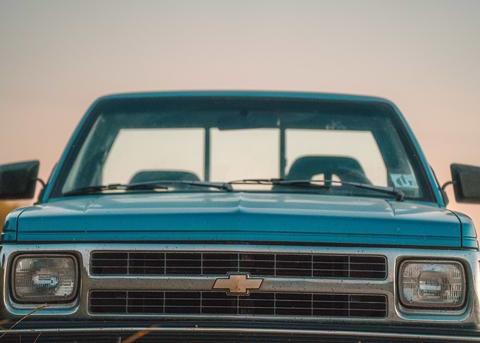 Blue Chevrolet Pickup Truck