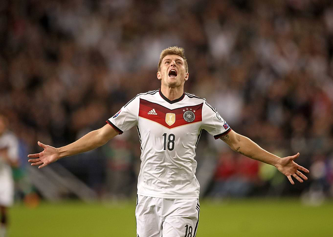 German Soccer Player Celebrating