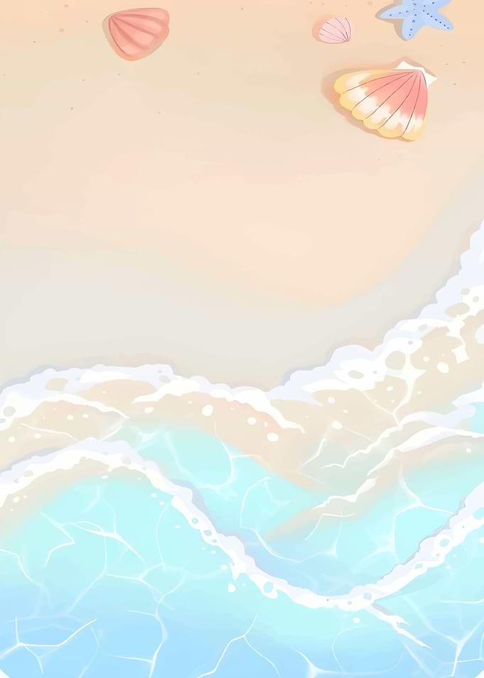 Seashells on Sandy Beach