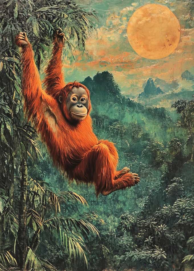 Orangutan in Jungle