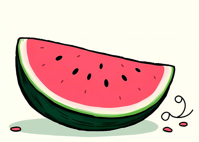 Watermelon Slice Illustration