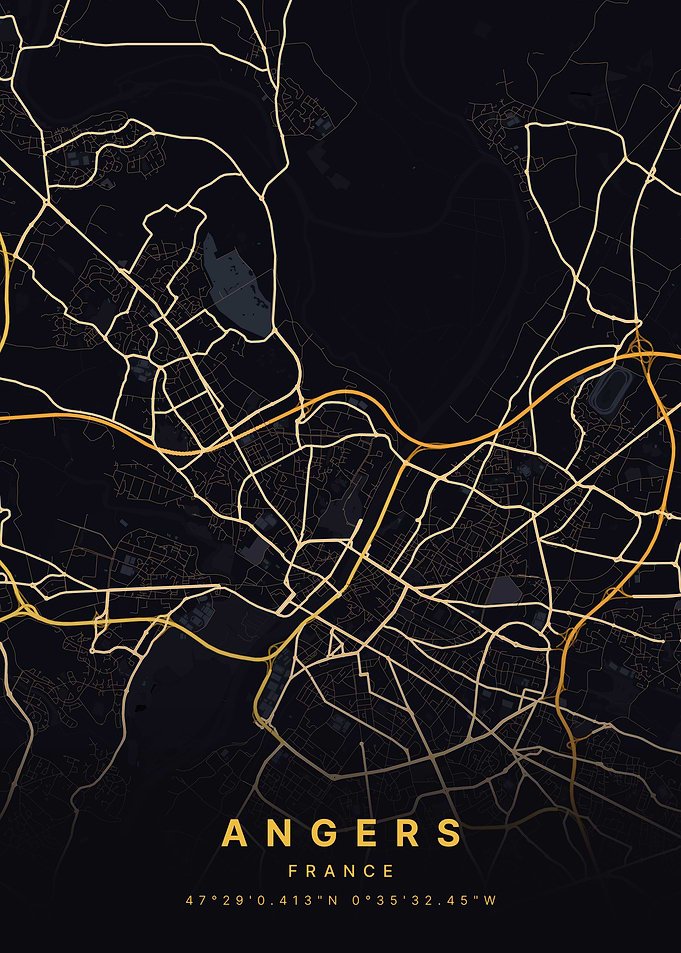 Angers France City Map