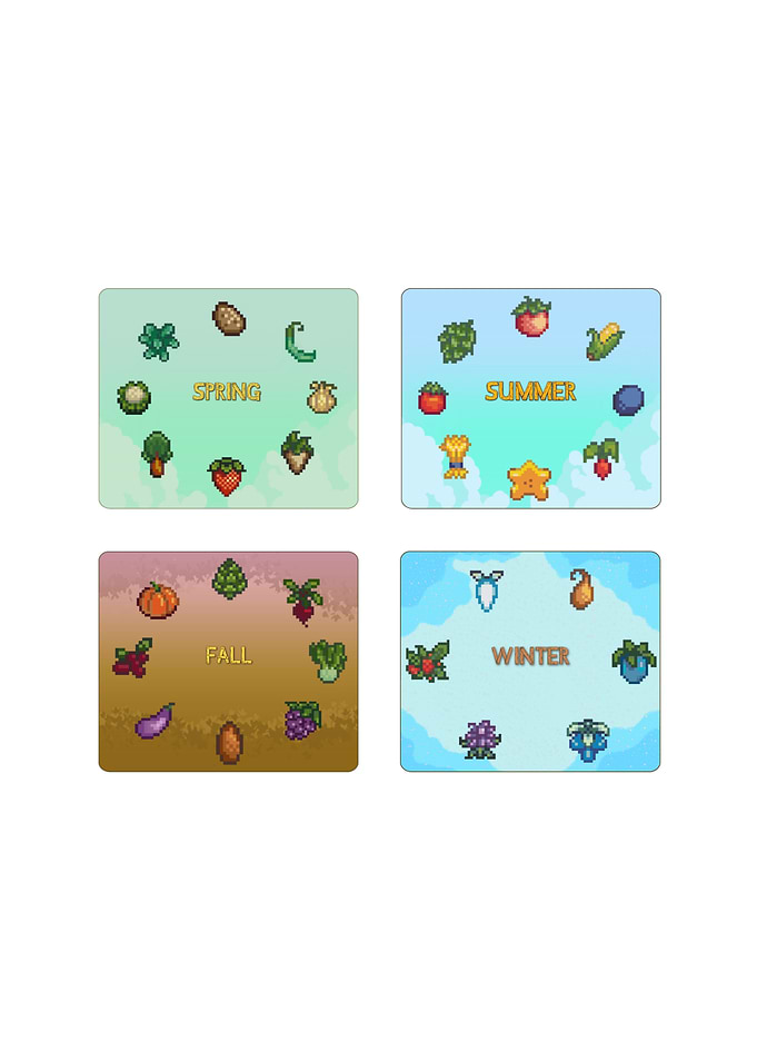 Stardew Inspired Seasons Artwork