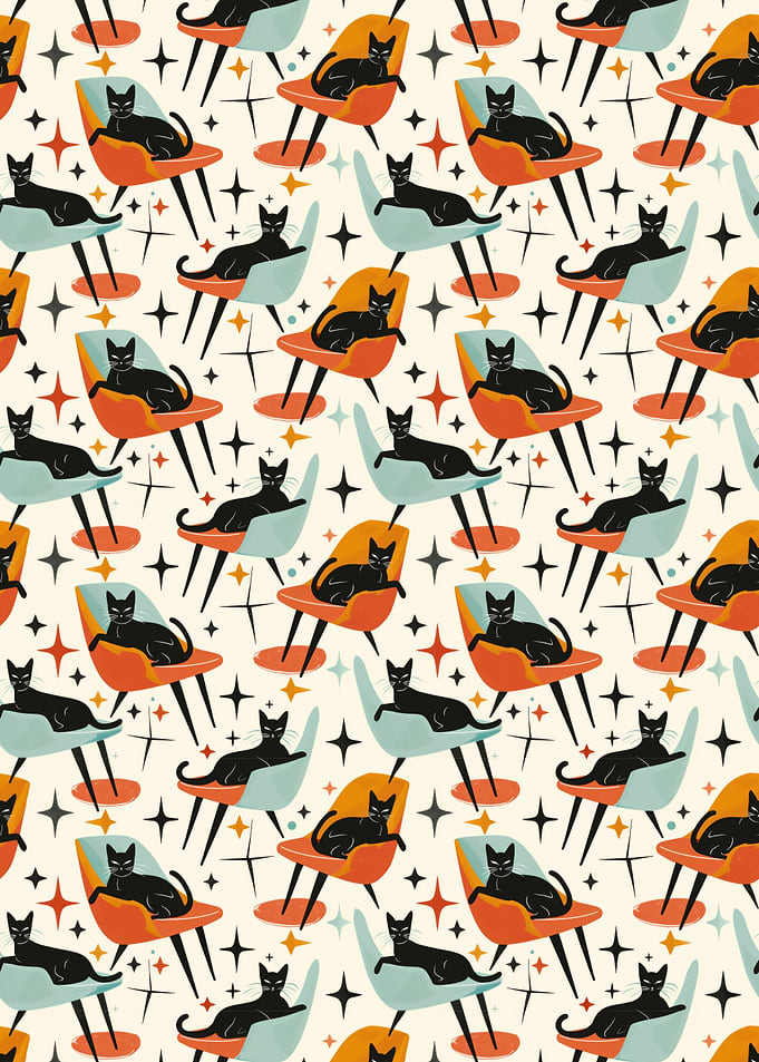 Mid-Century Modern Cats