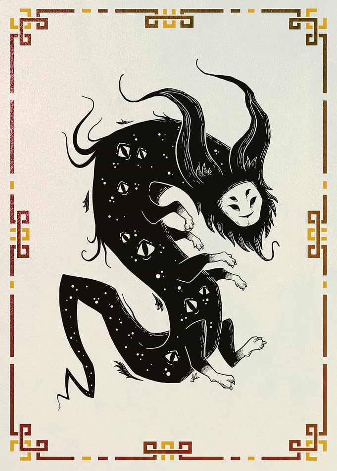 Astral asian cat