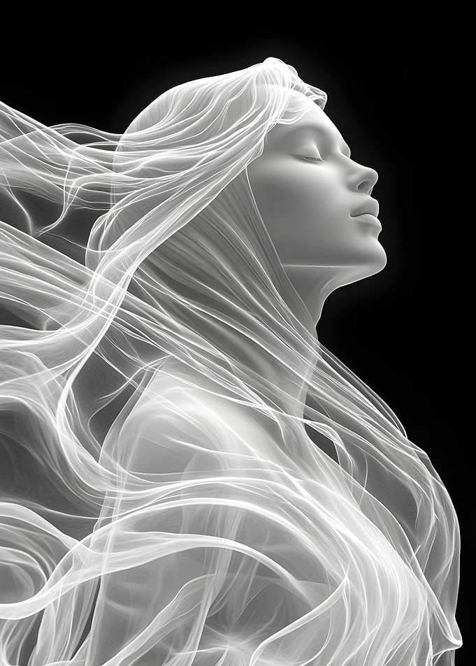 White Veil Woman