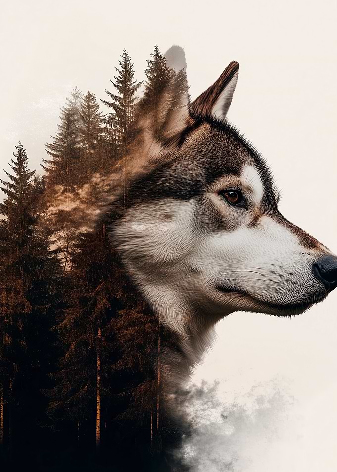 Wolf in the Woods
