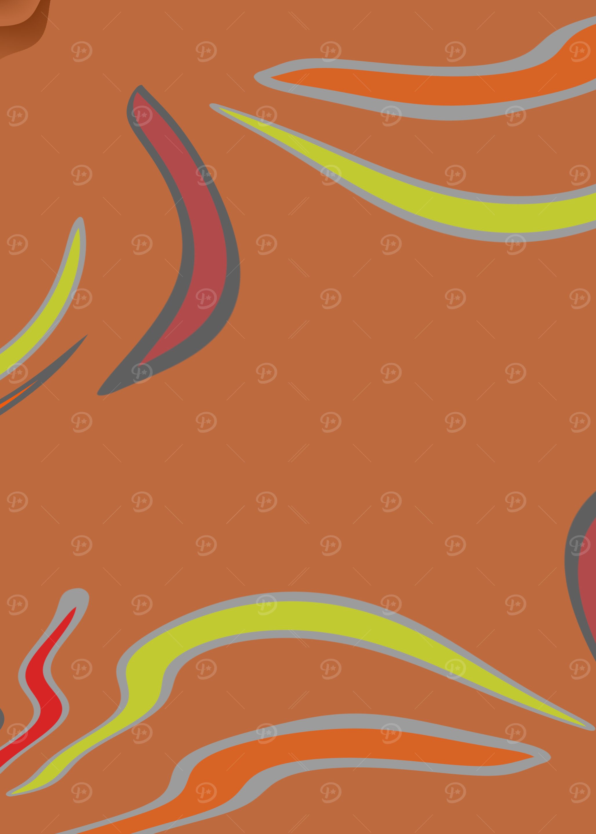 Abstract Orange Art