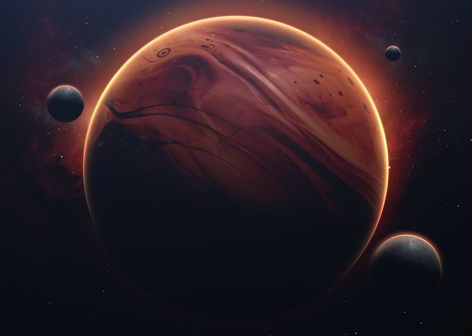 Glowing Gas Giant