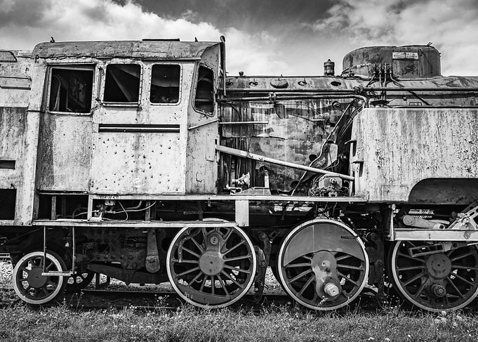 Rusty Steam Locomotive