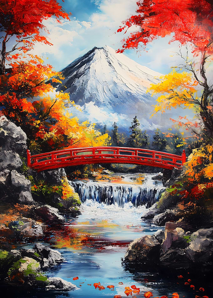 Japanese Mountain Landscape