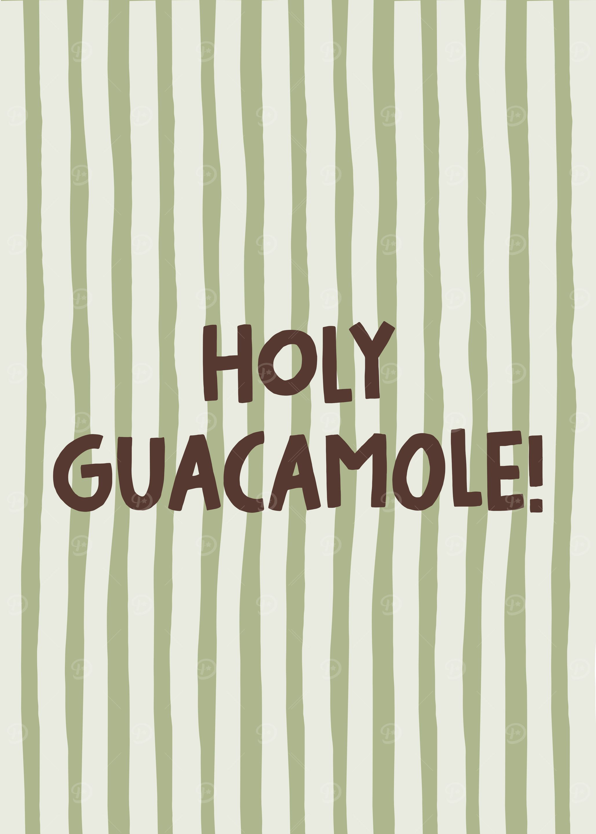Holy guacamole print funny kitchen wall art