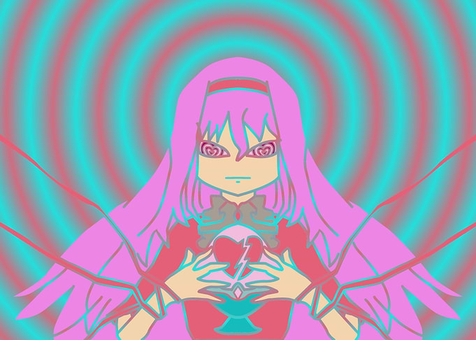 Anime Girl with Heart