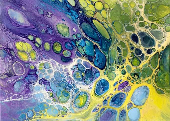 Cosmic Flow - Abstract Fluid Art