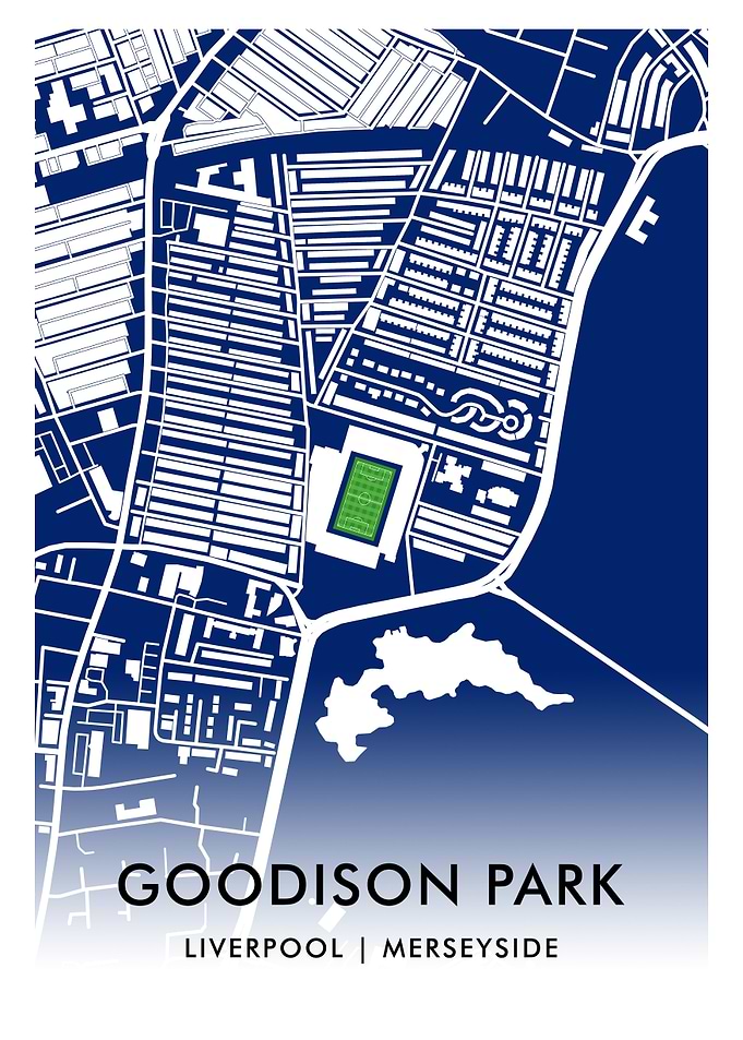 Goodison Park Stadium Map – Home of Everton