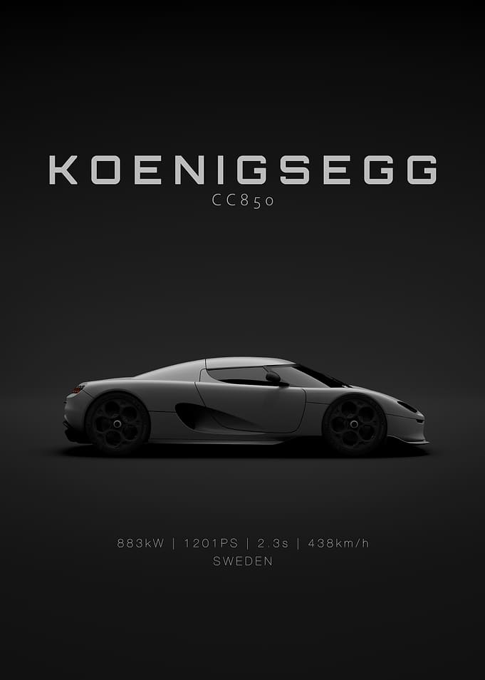 Grey Koenigsegg CC850 - Specs