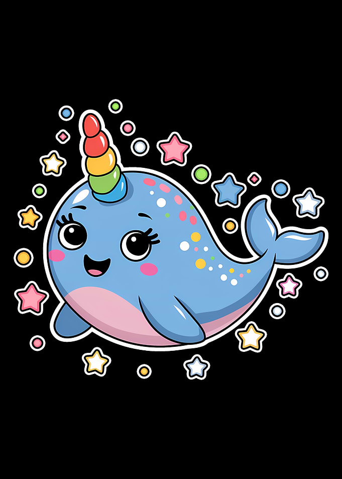 Cute Narwhal Unicorn