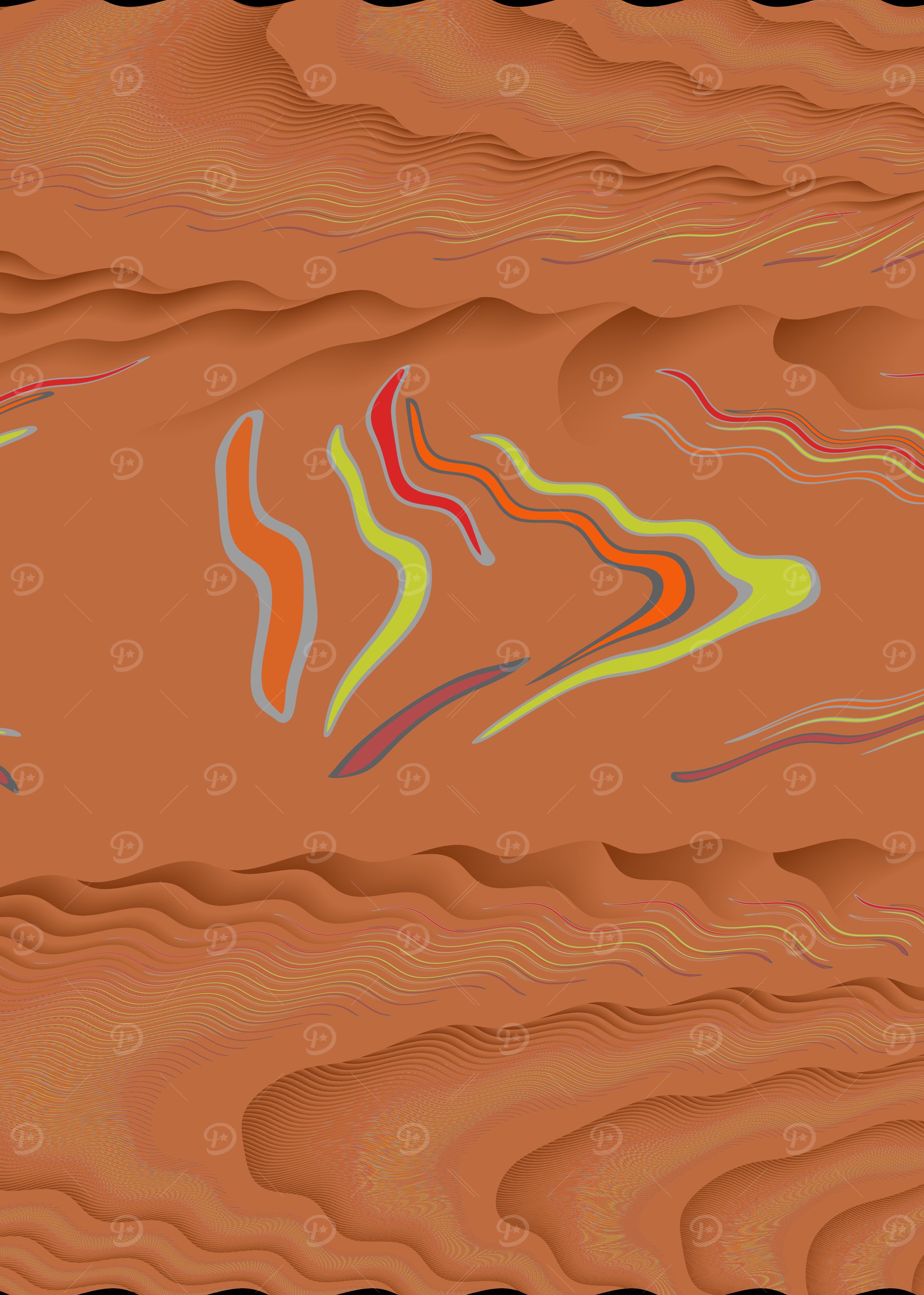 Abstract Wavy Pattern
