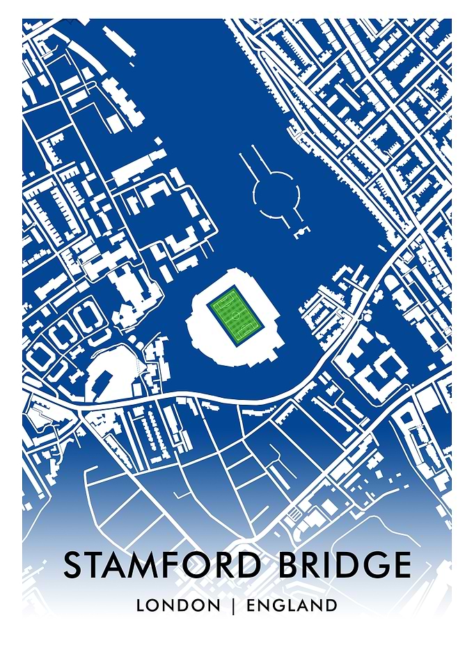 Stamford Bridge Stadium Map – Home of Chelsea