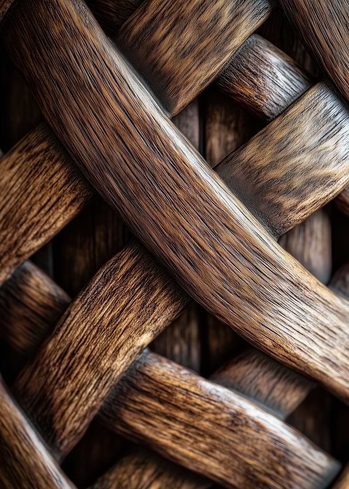 Interwoven Wooden Texture