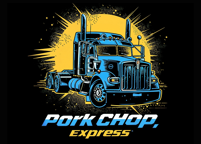 Pork Chop Express Truck Logo