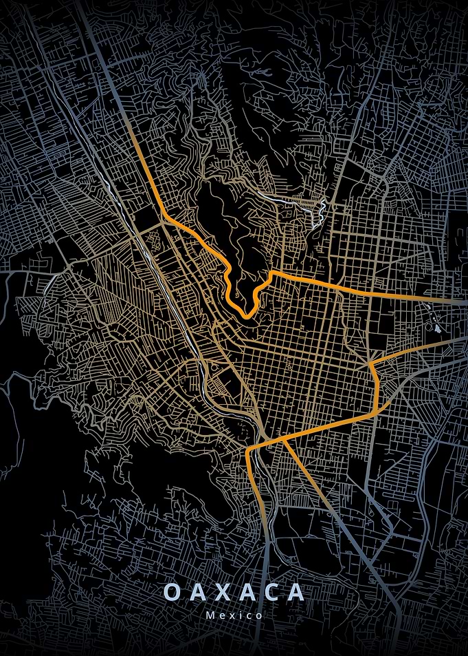 Oaxaca City Map