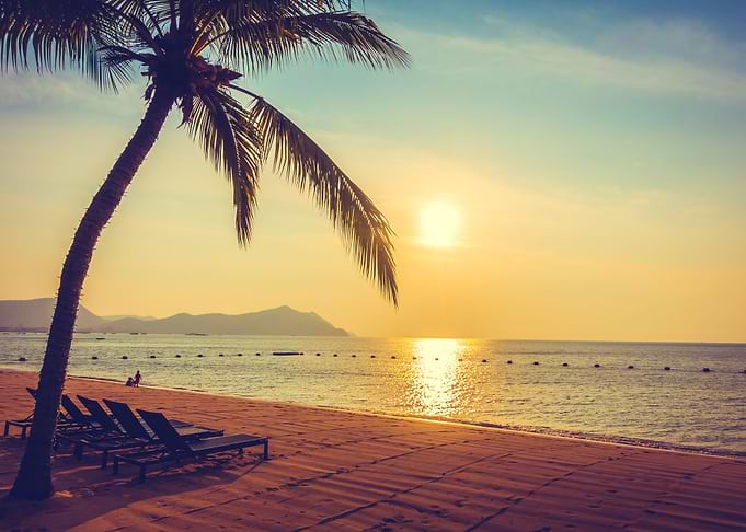 Tropical Sunset Beach